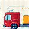 Supply chain logistics icon