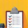 Clipboard icon for assessment