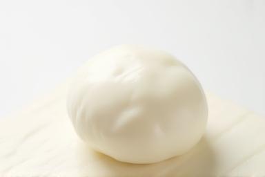 Ball of fresh mozzarella cheese